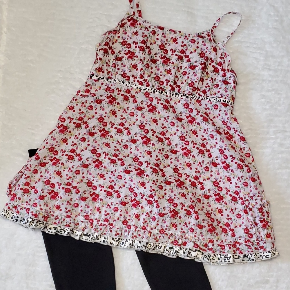 Mary Kate & Ashley Flowered Babydoll Shirt